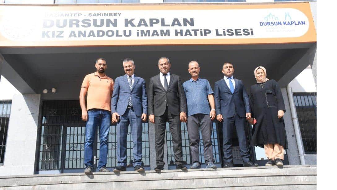 İlçe Millî Eğitim Müdürümüz Eyüp Güneş, Şube Müdürlerimiz ile birlikte ,Dursun Kaplan Kız Anadolu İmam Hatip Lisesini ziyaret ettiler 