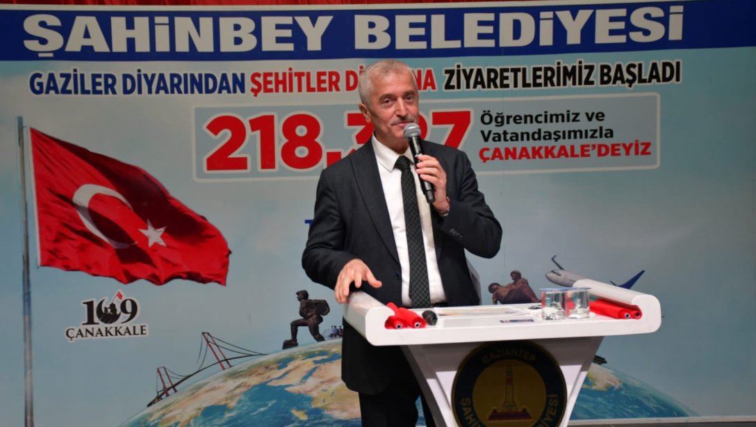 Şahinbey Belediye Başkanı Sn. Mehmet Tahmazoğlu, Gaziantep FK Başkanı Memik Yılmaz, Bşk.Yrd. İskender Kaplan ve İletişim Gaziantep Bölge Müdürü Mücahit Taşkın'ın katılımıyla Çanakkale ziyaretleri öncesi bilgilendirme toplantısı gerçekleştirildi.