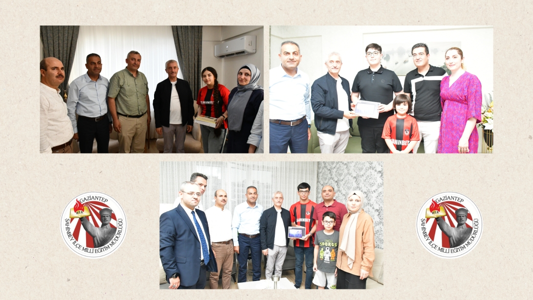 Şahinbey'in Yıldızlarına Özel Ziyaret: LGS Birincilerine Gurur Tebriği